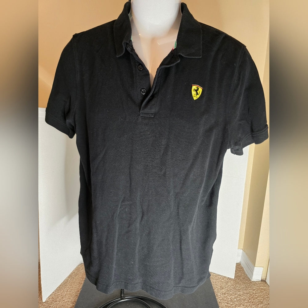 Vintage Ferrari Polo Size XXL Cotton Polo Luxury Car Collector Auto Fast Speed